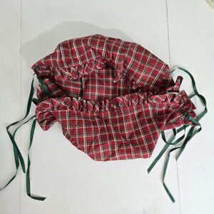 Longaberger Liner ONLY Plaid Tidings Fits Homecoming Basket Holiday Christmas